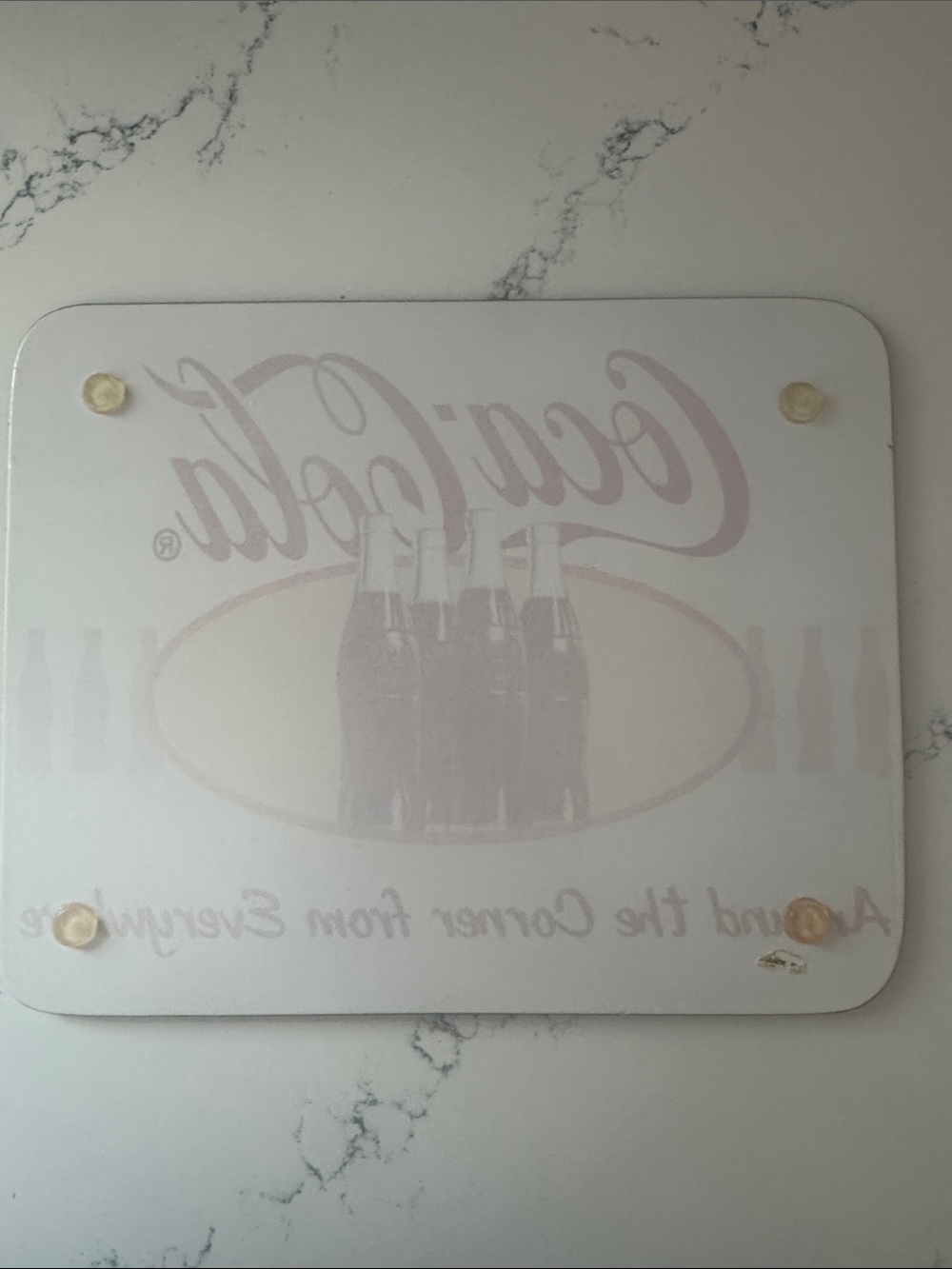 Coca Cola cutting board vintage style glass or composite kitchen decor - Picture 2 of 2
